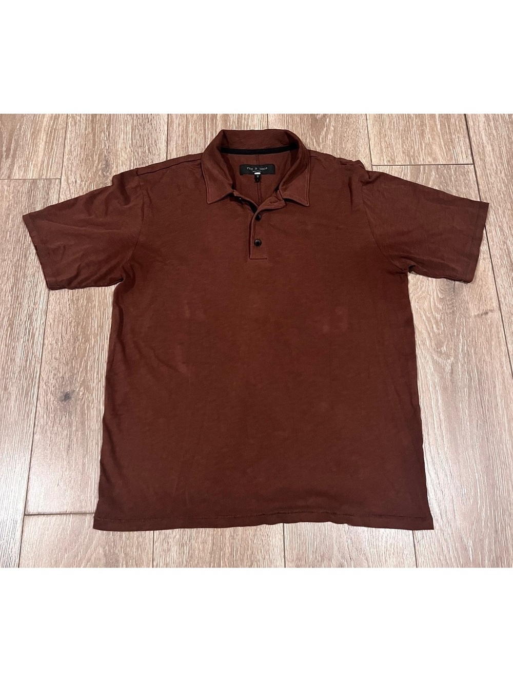 Rag & Bone Men's Brown Polo Shirt Size M